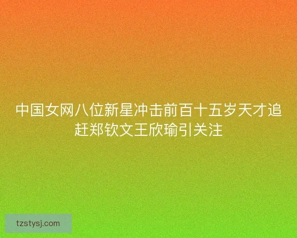 中国女网八位新星冲击前百十五岁天才追赶郑钦文王欣瑜引关注 中国女网八位新星冲击前百十五岁天才追赶郑钦文王欣瑜引关注